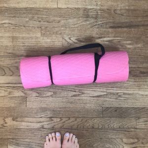 Pink yoga mat